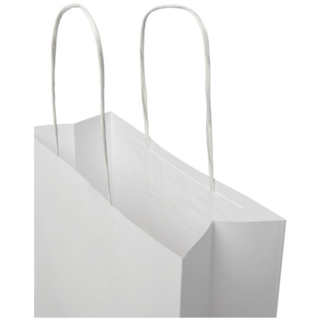 Sac en papier Kraft publicitaire 120 g/m2, 24 x 9 x 32 cm