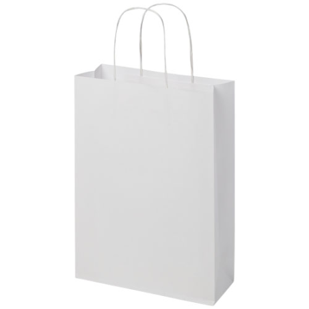 Sac en papier Kraft publicitaire 120 g/m2, 24 x 9 x 32 cm