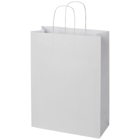 Sac en papier Kraft publicitaire 120 g/m2, 31 x 12 x 41 cm