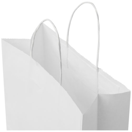 Sac en papier Kraft publicitaire 80 g/m², 25 x 11 x 32 cm