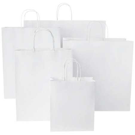 Sac en papier Kraft publicitaire 80 g/m², 25 x 11 x 32 cm