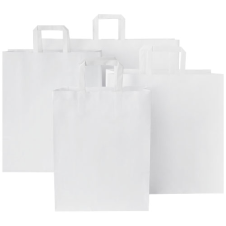 Sac en papier Kraft publicitaire 80-90 g/m², 25 x 11 x 31 cm