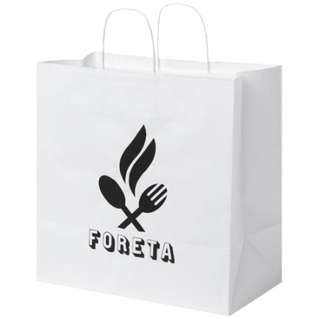 Sac en papier Kraft publicitaire 80-90 g/m², 34 x 20 x 35 cm