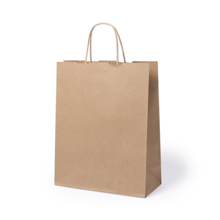 Sac en papier kraft recyclé personnalisable 25 x 31 x 11 Loiles