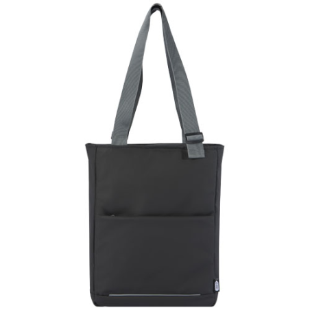 Sac shopping personnalisable Aqua de 14 L pour ordinateur portable 14" recyclé certifié GRS résistant à l'eau