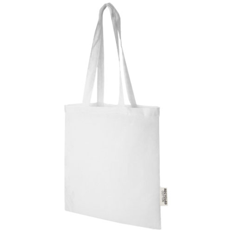 Sac shopping personnalisable Madras en coton certifié GRS de 140 g/m2 de 7 L