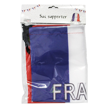 Sac à cordon personnalisable France pour supporter en polyester