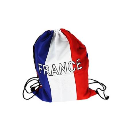 Sac à cordon personnalisable France pour supporter en polyester