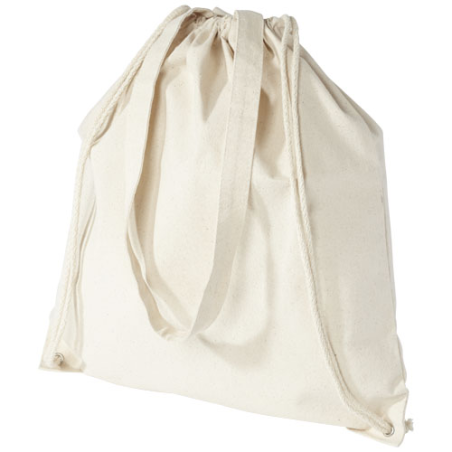 Sac à dos personnalisable en coton 240 g/m² avec cordon de serrage Eliza 6L