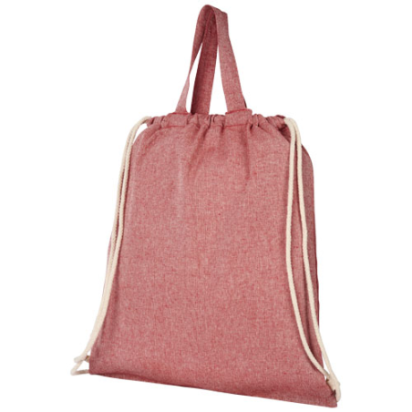 Sac à dos personnalisable recyclé 150 g/m² Pheebs avec cordon de serrage 6L