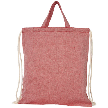 Sac à dos personnalisable recyclé 150 g/m² Pheebs avec cordon de serrage 6L