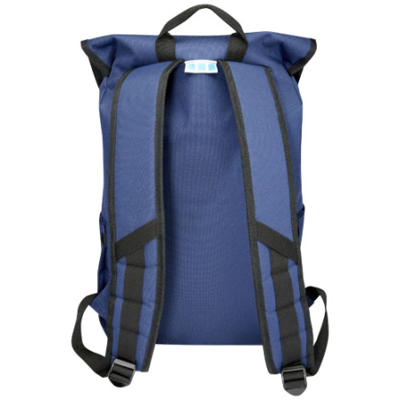 Sac à dos publicitaire pour ordinateur portable 15" en RPET certifié GRS 16 L Repreve® Ocean