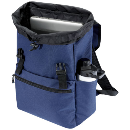 Sac à dos publicitaire pour ordinateur portable 15" en RPET certifié GRS 16 L Repreve® Ocean