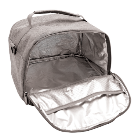 Sac à lunch box isotherme personnalisable Nara gris chiné RPET