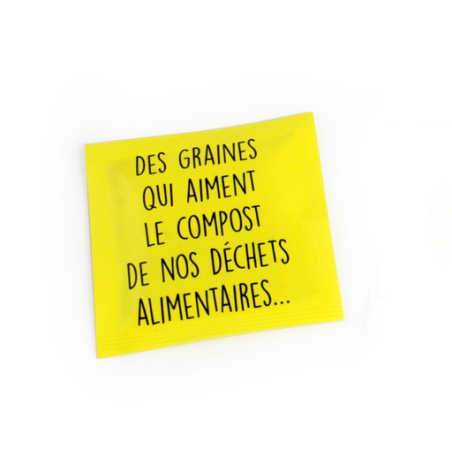 Sachet de graines personnalisable 55 x 55 mm