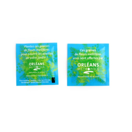 Sachet de graines personnalisable 55 x 55 mm