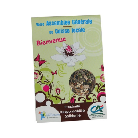 Sachet de graines personnalisable 70 x 100 mm