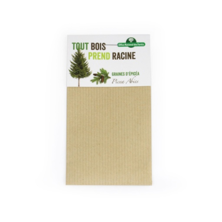 Sachet kraft avec cavalier personnalisable - graines exotiques