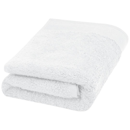 Serviette de bain personnalisée en coton 550 g/m² 50x100 cm Nora