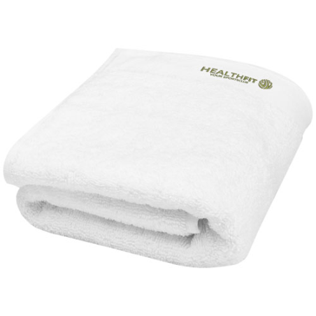 Serviette de bain personnalisée en coton 550 g/m² 50x100 cm Nora