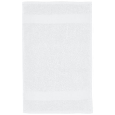 Serviette de bain publicitaire Sophia de 30 x 50 cm en coton de 450 g/m²