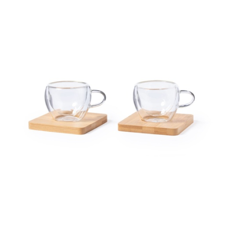 Set de deux tasses à café personnalisable Gladen