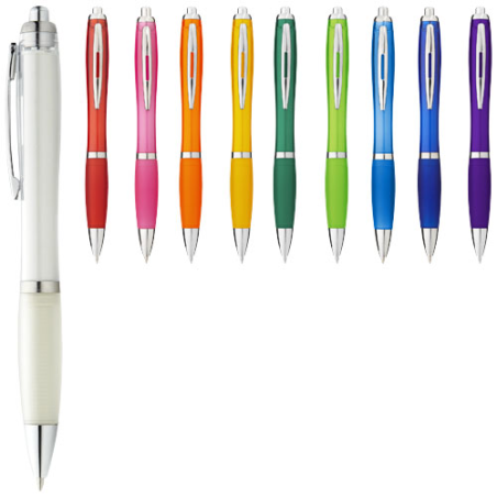 Stylo bille personnalisable avec corps et grip colorés Nash