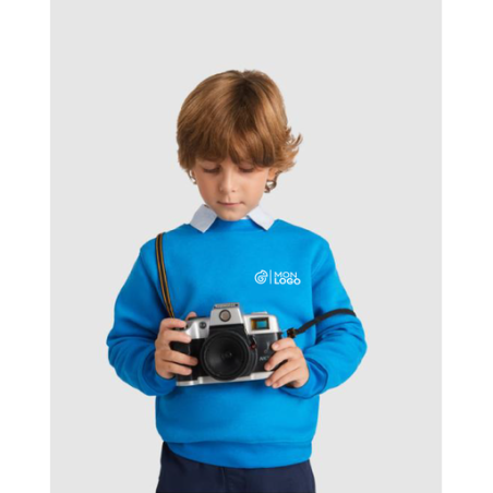 Sweat personnalisable en coton et polyester 280g/m² Clasica pour enfant - 3 à 12 ans