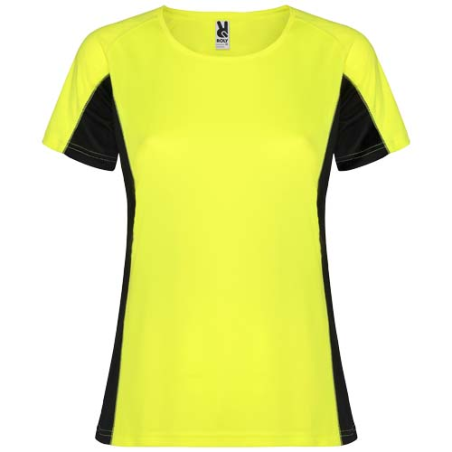 T-shirt de sport personnalisable en polyester 140g/m² manches courtes Shanghai pour femme