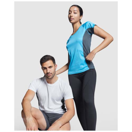 T-shirt de sport personnalisable en polyester 140g/m² manches courtes Shanghai pour femme