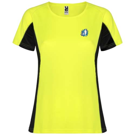 T-shirt de sport personnalisable en polyester 140g/m² manches courtes Shanghai pour femme