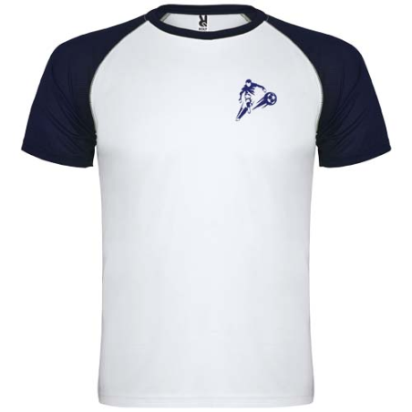 T-shirt de sport personnalisé en polyester 140g/m² à manches courtes Indianapolis pour enfant - 4 à 16 ans