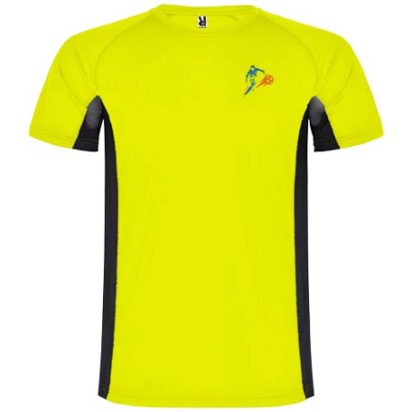 T-shirt de sport personnalisé en polyester 140g/m² à manches courtes Shanghai pour enfant - 4 à 16 ans