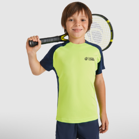 T-shirt de sport publicitaire en polyester 140g/m² à manches courtes Bugatti pour enfant - 4 à 16 ans