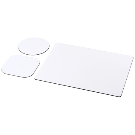 Tapis de souris et sous-verre personnalisables Brite-Mat® en plastique recyclé