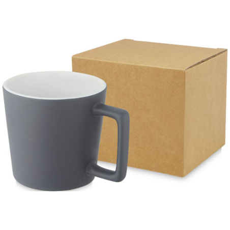 Tasse publicitaire Cali de 370 ml en céramique avec finition mate