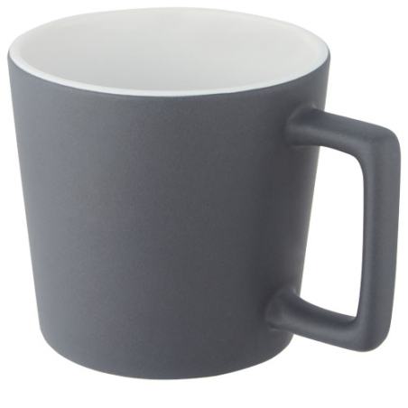 Tasse publicitaire Cali de 370 ml en céramique avec finition mate