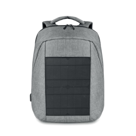 Sac à dos personnalisable en polyester 600D avec chargeur solaire TOKYO SOLAR