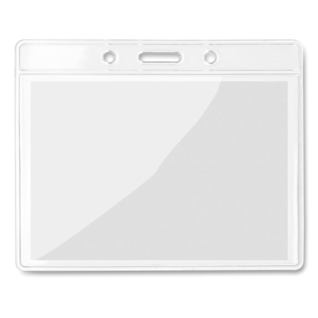 Porte-badge personnalisable transparent 10x8 cm BADGY