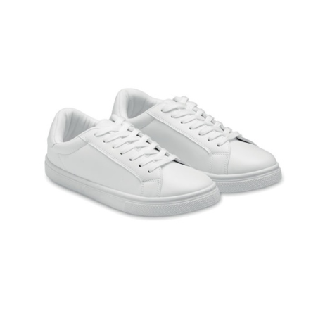 Baskets blanches personnalisables en PU Taille 37