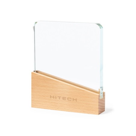 Trophée personnalisable en verre Vertu