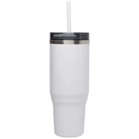 Tumbler isotherme publicitaire en inox avec paille 1,2 L certifié RCS - Melbourne