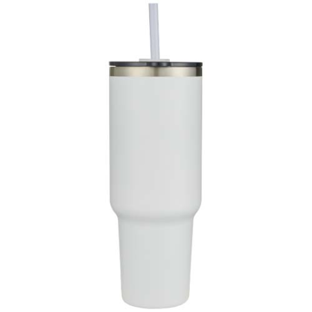 Tumbler publicitaire isotherme en acier inoxydable avec paille 1,2 L certifié RCS - Sydney