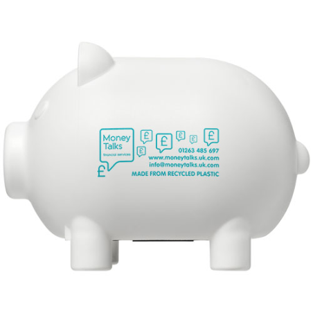 Tirelire personnalisable en plastique recyclé Oink