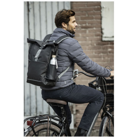 sac a dos enroulable personnalisable Aqua de 20 L 15" recyclée certifiée GRS résistant à l'eau