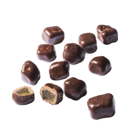 Calendrier de l'avent personnalisé billes - Cubes orange chocolat