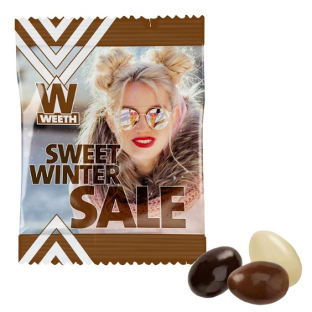 Sachet personnalisable d'amandes au chocolat