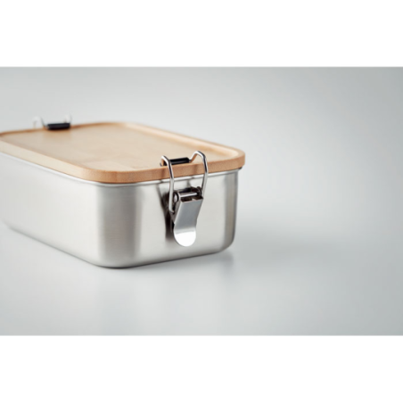 Lunch box personnalisée en inox et bambou 750ml - SONABOX