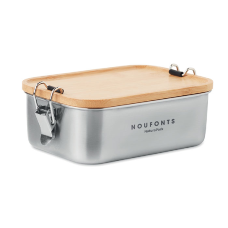 Lunch box personnalisée en inox et bambou 750ml - SONABOX