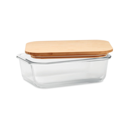 Lunch box personnalisée en verre et bambou 800 ML - TUNDRA